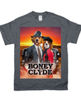 'Boney and Clyde' Personalized 2 Pet T-Shirt