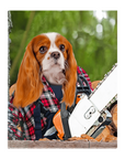 'Lumberwoman' Personalized Pet Standing Canvas