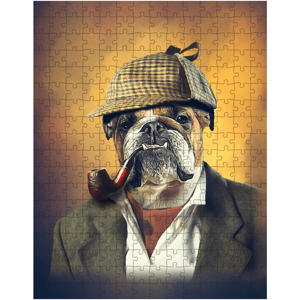 &#39;Sherlock Doggo&#39; Personalized Pet Puzzle