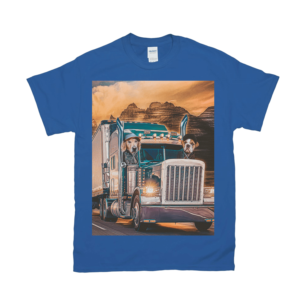 &#39;The Truckers&#39; Personalized 2 Pet T-Shirt