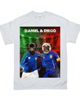 Camiseta personalizada para 2 mascotas 'Italy Doggos'