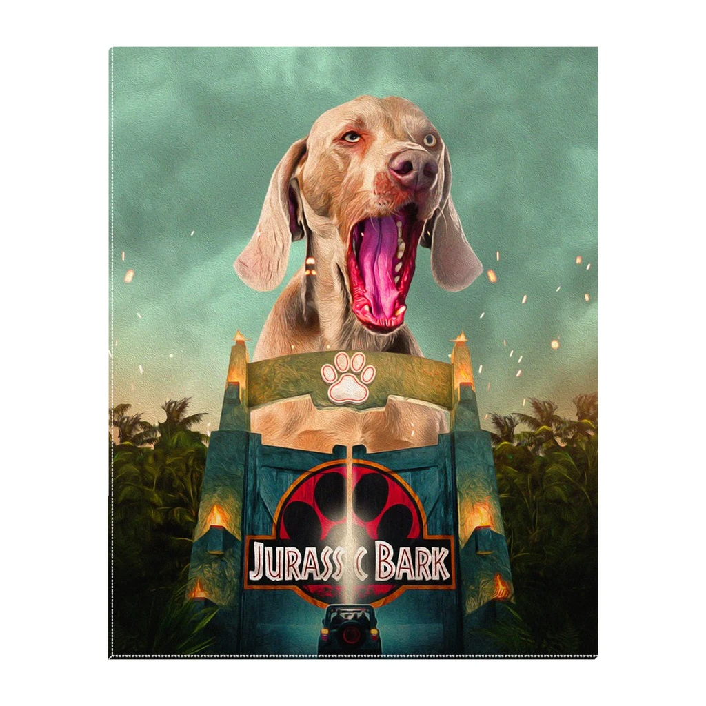 &#39;Jurassic Bark&#39; Personalized Pet Standing Canvas