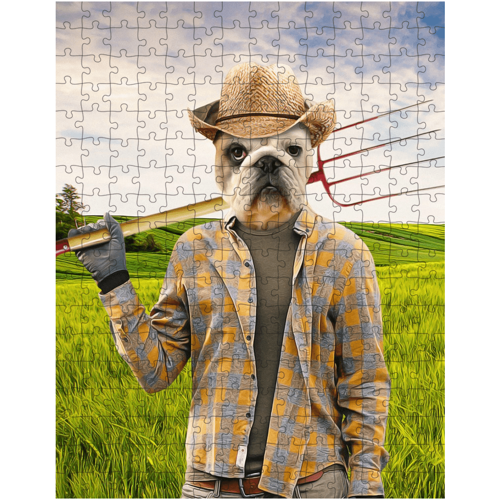 &#39;The Farmer&#39; Personalized Pet Puzzle