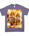 'The Firefighters' Personalized 2 Pet T-Shirt