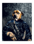 'The Navy Veteran' Personalized Pet Standing Canvas