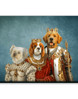 Póster personalizado con 3 mascotas 'La Familia Real'