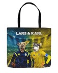 'Sweden Doggos Euro Football' Personalized 2 Pet Tote Bag