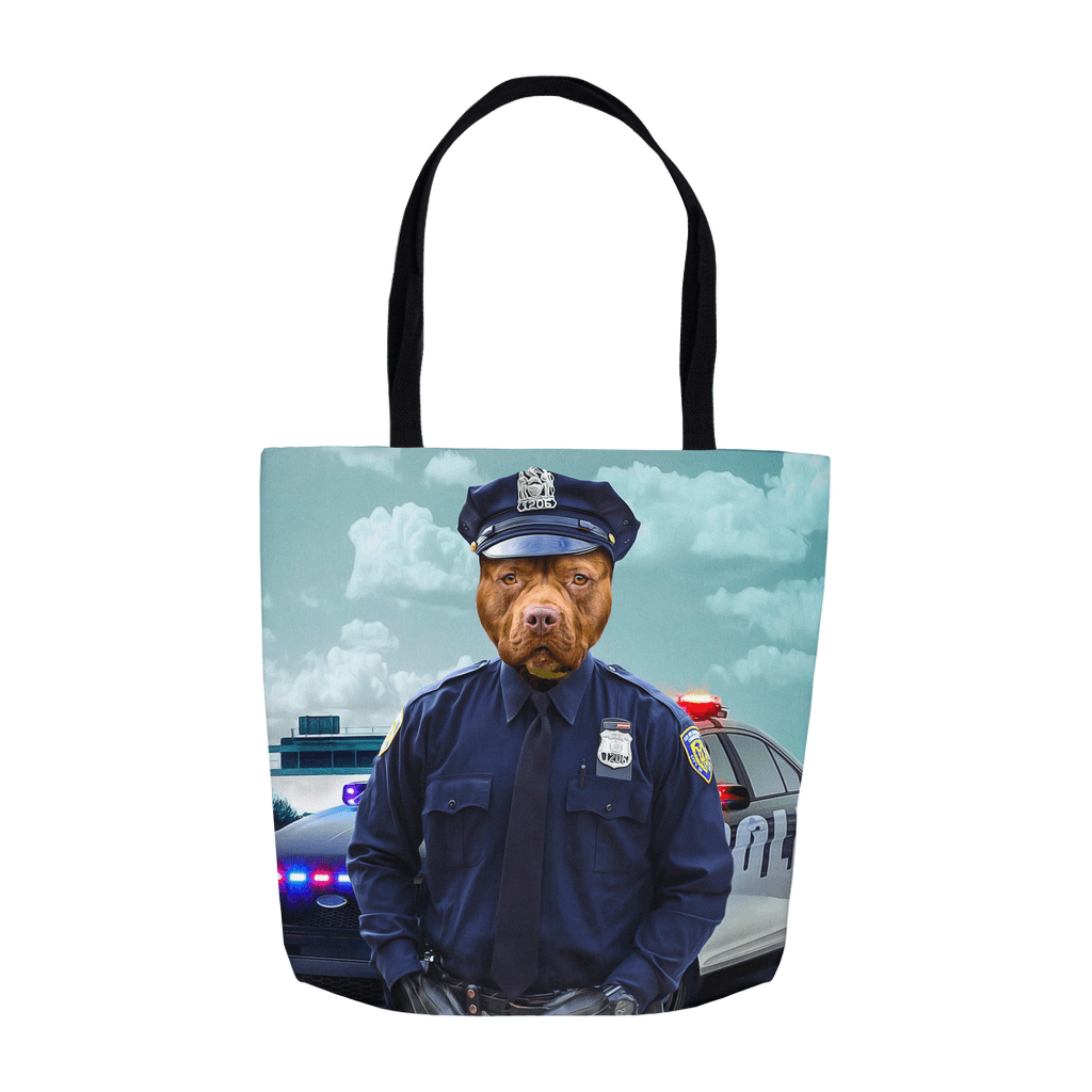 &#39;The Police Officer&#39; Personalized Tote Bag