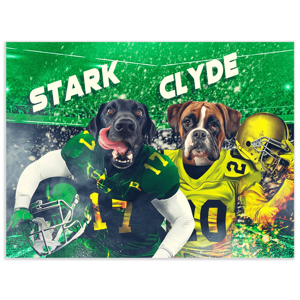 &#39;Oregon Doggos&#39; Personalized 2 Pet Poster