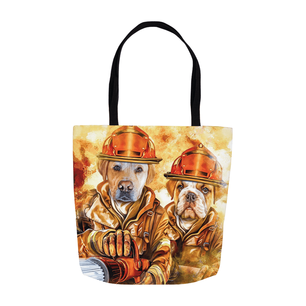 'The Firefighters' Personalized 2 Pet Tote Bag