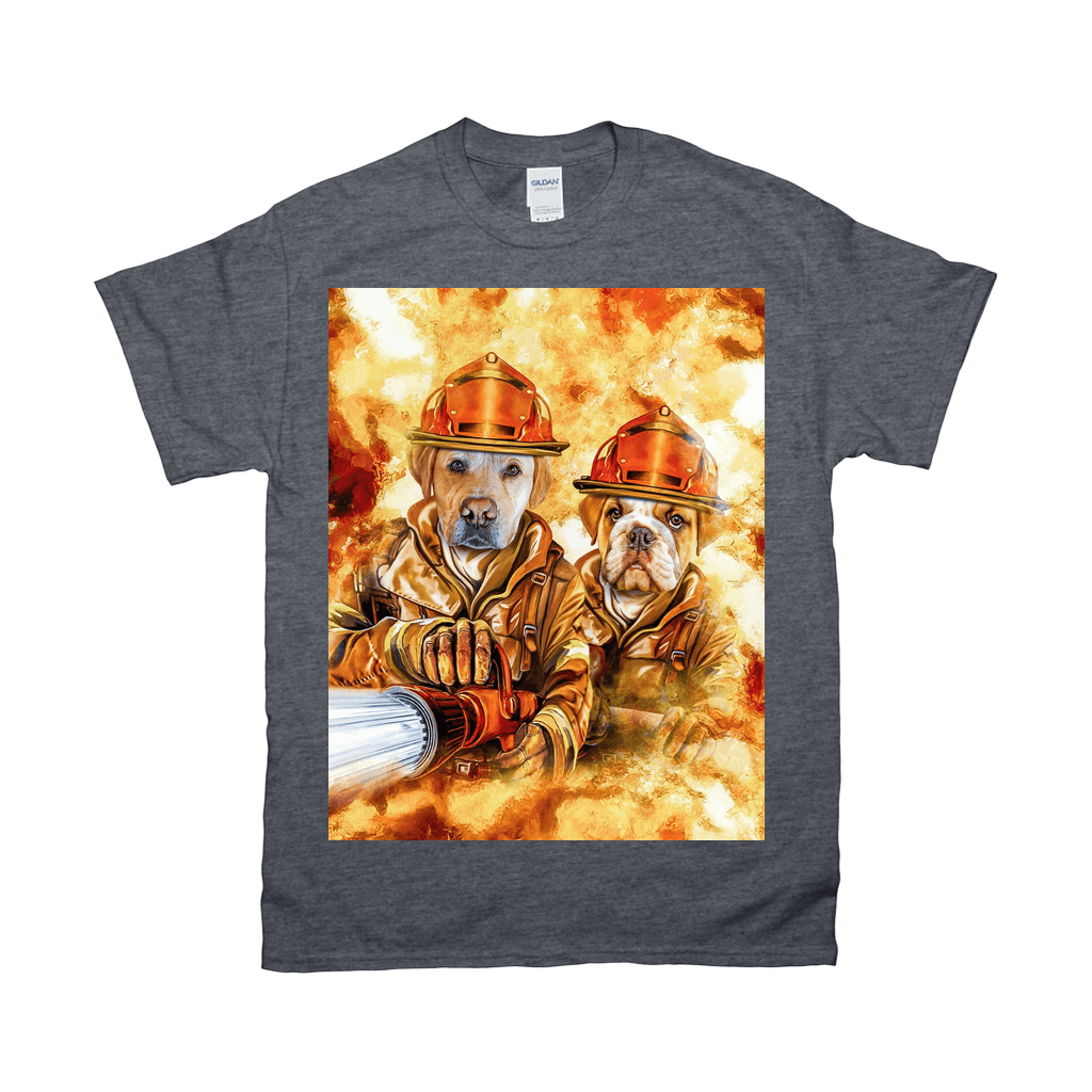 'The Firefighters' Personalized 2 Pet T-Shirt