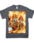 'The Firefighters' Personalized 2 Pet T-Shirt