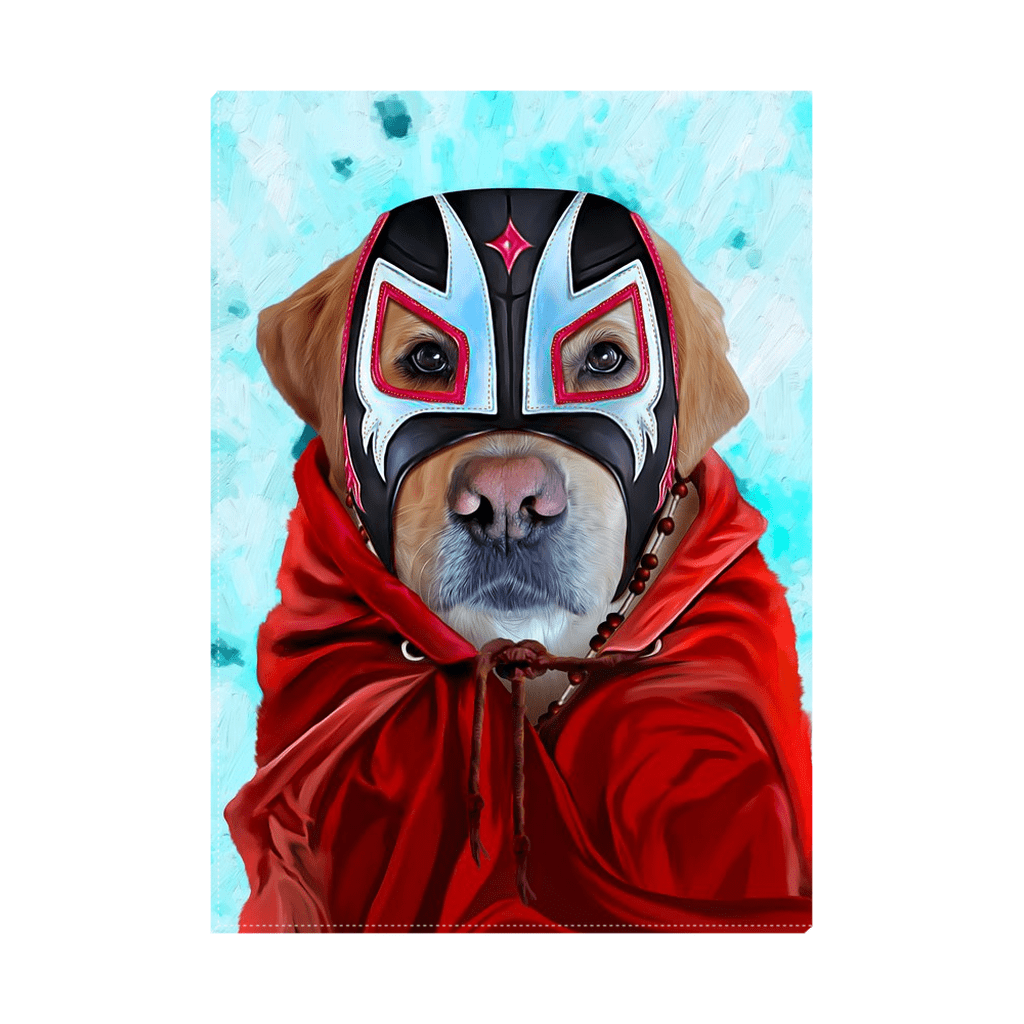 &#39;El Luchador&#39; Personalized Pet Standing Canvas