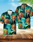 Custom Hawaiian Shirt (Verdant Green: 1-4 Pets)