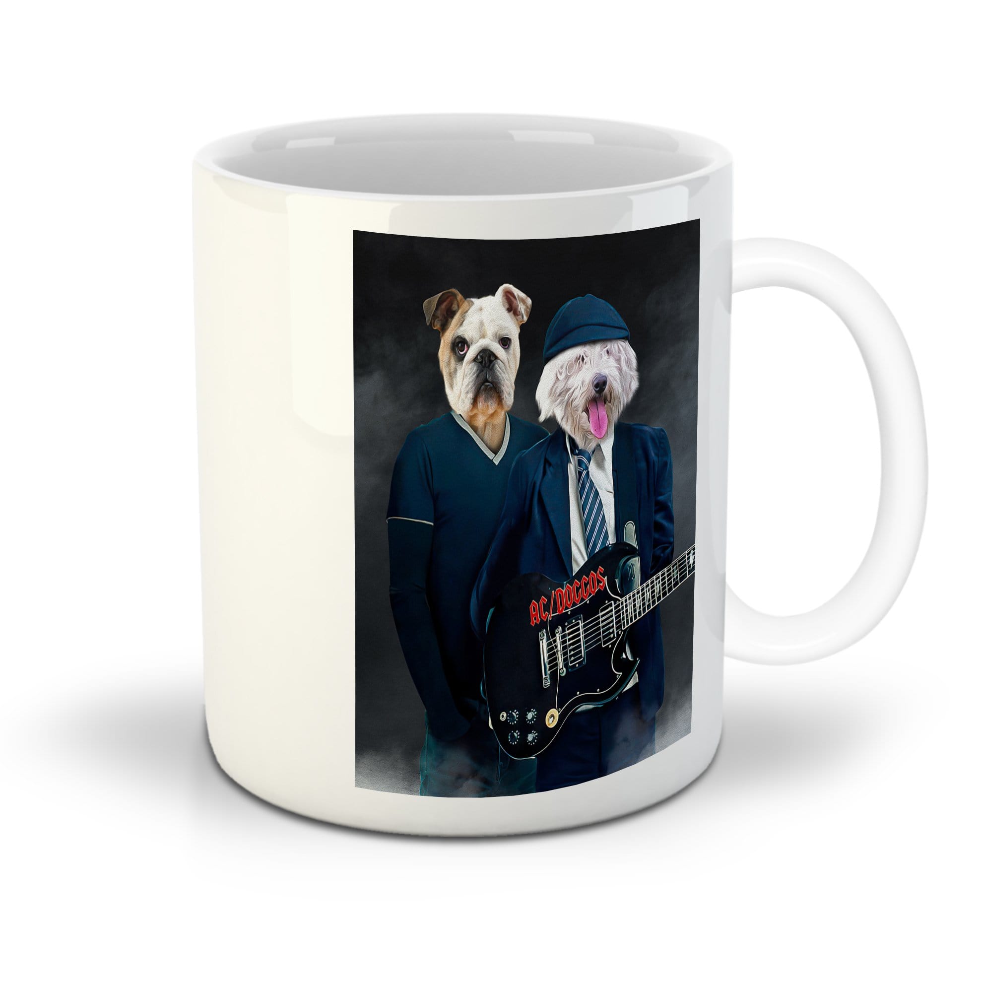 &#39;AC/Doggos&#39; Personalized 2 Pet Mug