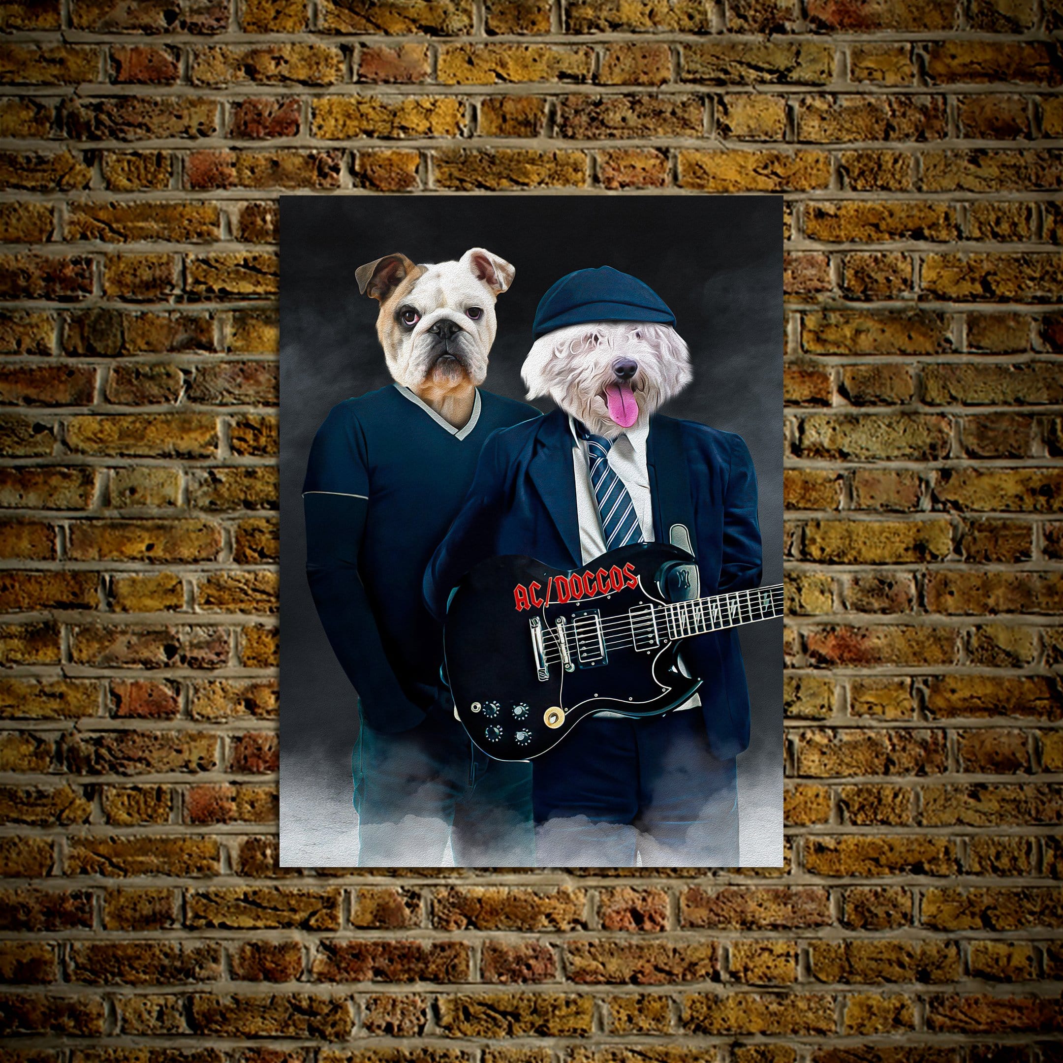 &#39;AC/Doggos&#39; Personalized 2 Pet Poster