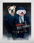 Póster personalizado para 2 mascotas 'AC/Doggos'