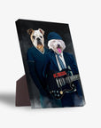 Lienzo personalizado para 2 mascotas 'AC/Doggos'