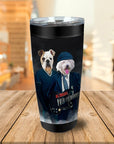 Vaso personalizado para 2 mascotas 'AC/Doggos'