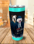 Vaso personalizado para 2 mascotas 'AC/Doggos'