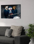 'AC/Doggos' Personalized 3 Pet Canvas