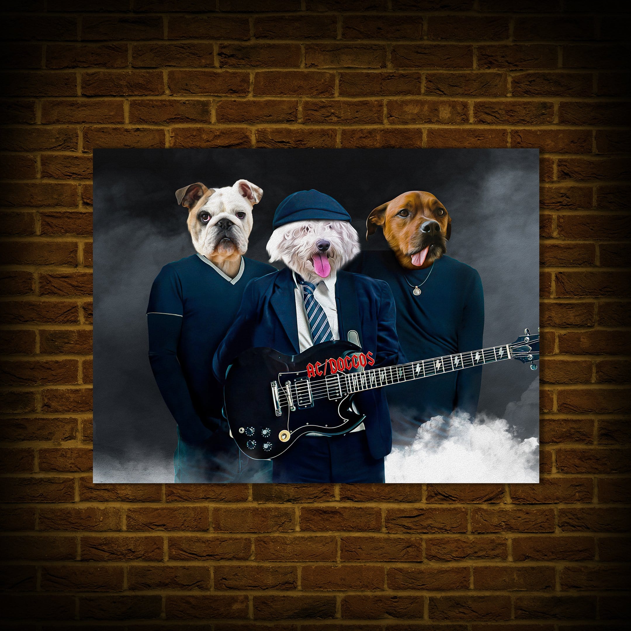 &#39;AC/Doggos&#39; Personalized 3 Pet Poster