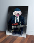 'AC/Doggo' Personalized Pet Canvas
