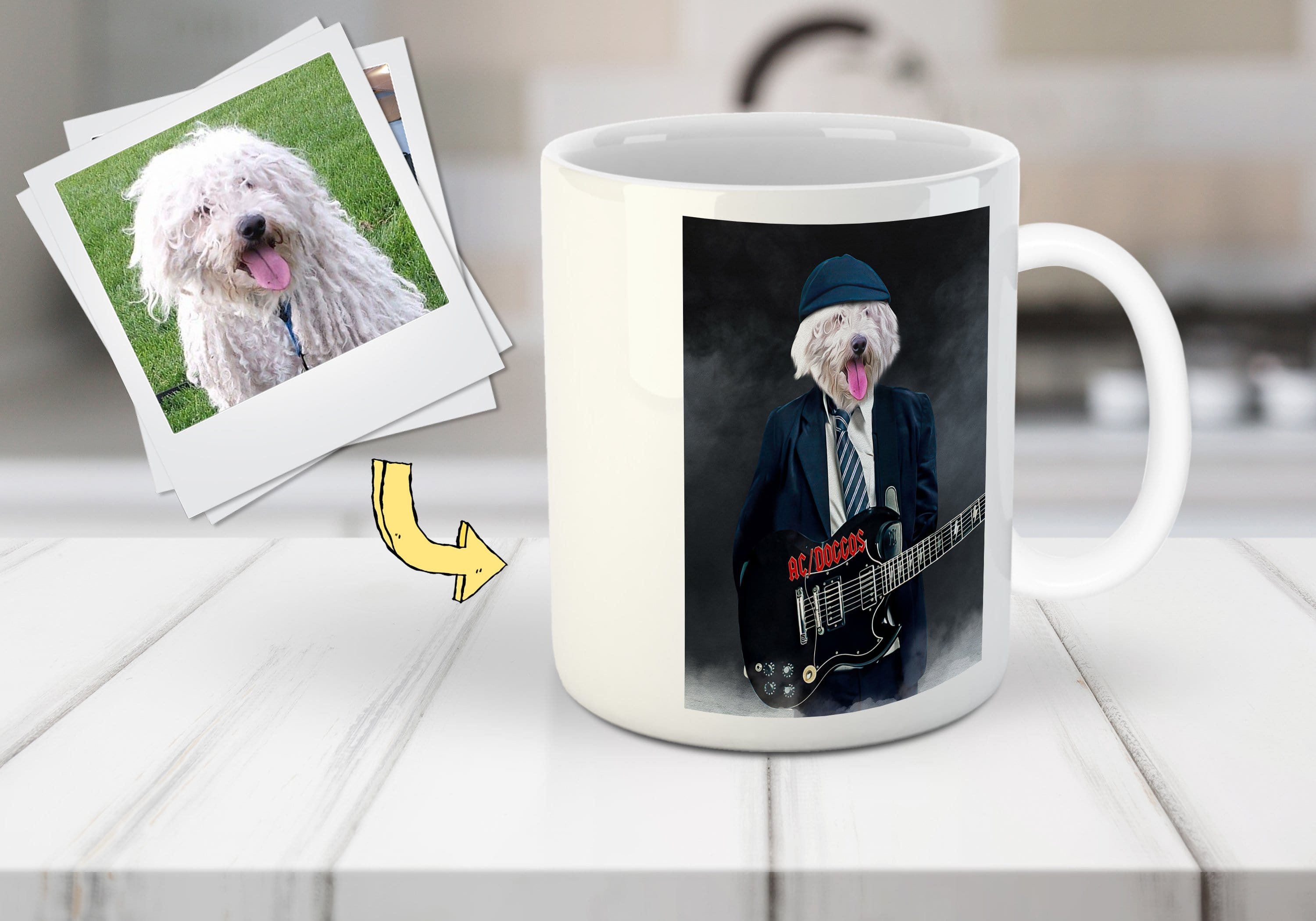 &#39;AC/Doggo&#39; Personalized Pet Mug