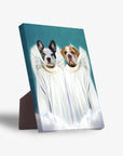 '2 Angels' Personalized 2 Pet Standing Canvas