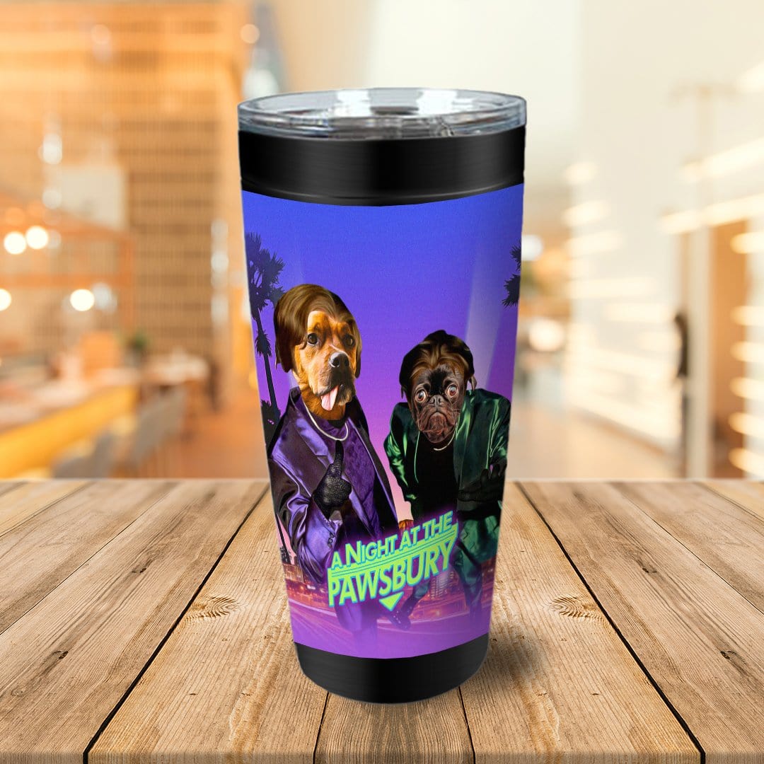 &#39;A Night at the Pawsbury&#39; Personalized 2 Pet Tumbler
