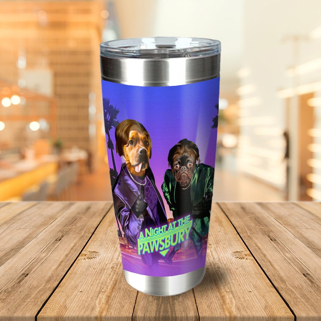&#39;A Night at the Pawsbury&#39; Personalized 2 Pet Tumbler