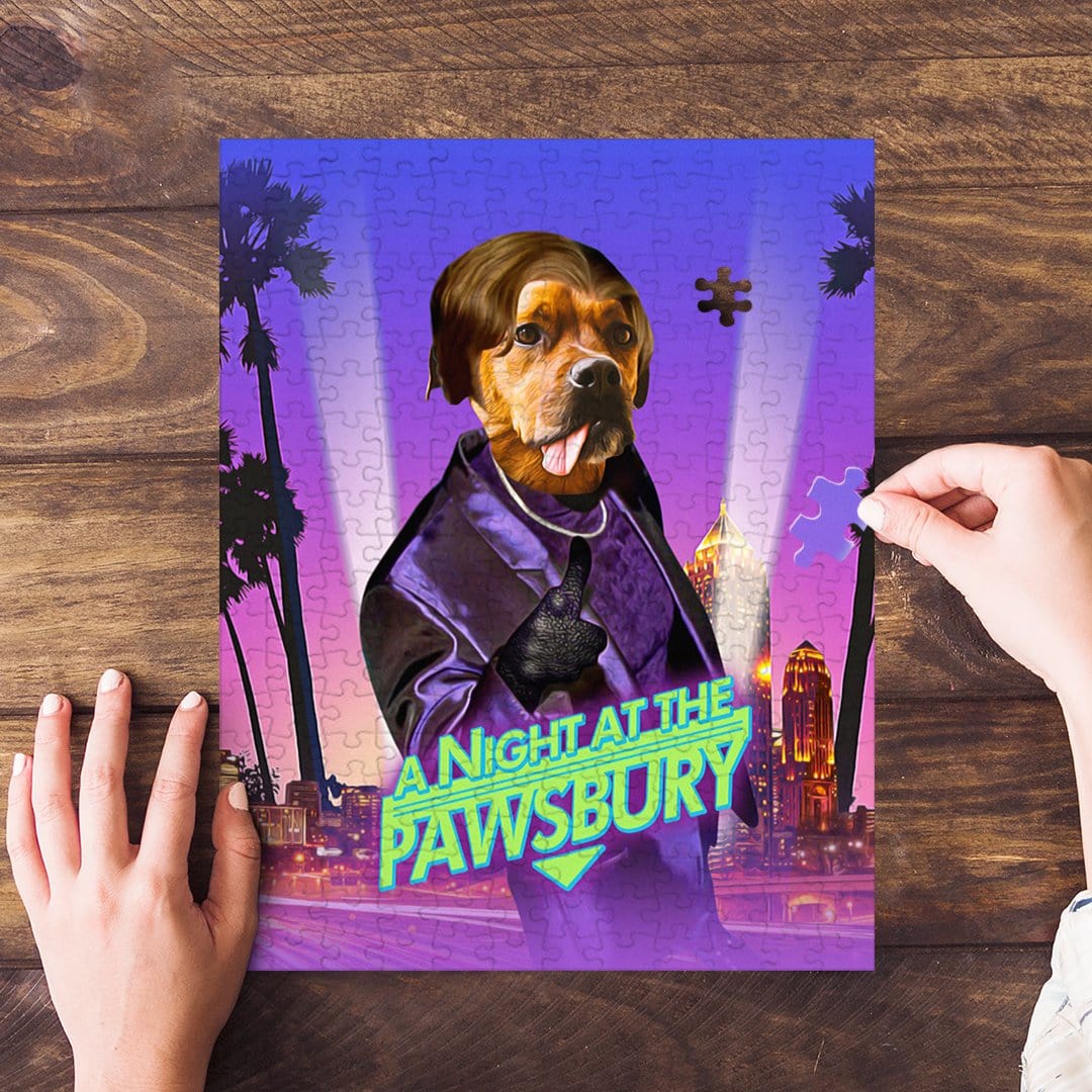 &#39;A Night At The Pawsbury&#39; Personalized Pet Puzzle