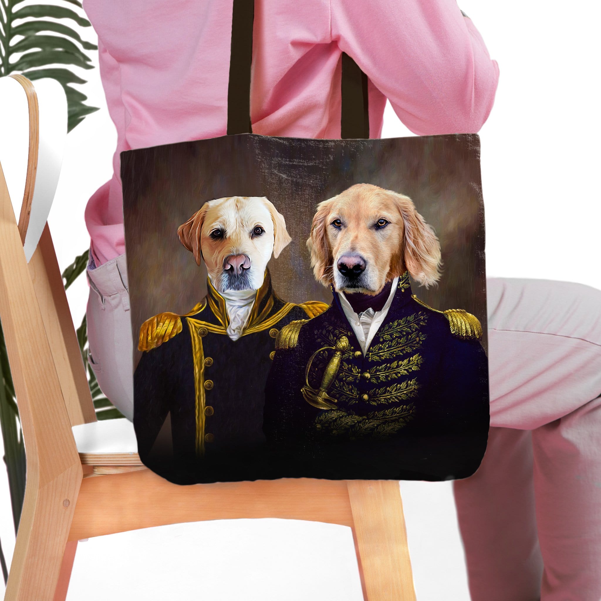 &#39;The Admiral and the Captain&#39; Personalized 2 Pet Tote Bag
