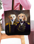 Bolsa Tote Personalizada para 2 Mascotas 'El Almirante y el Capitán'