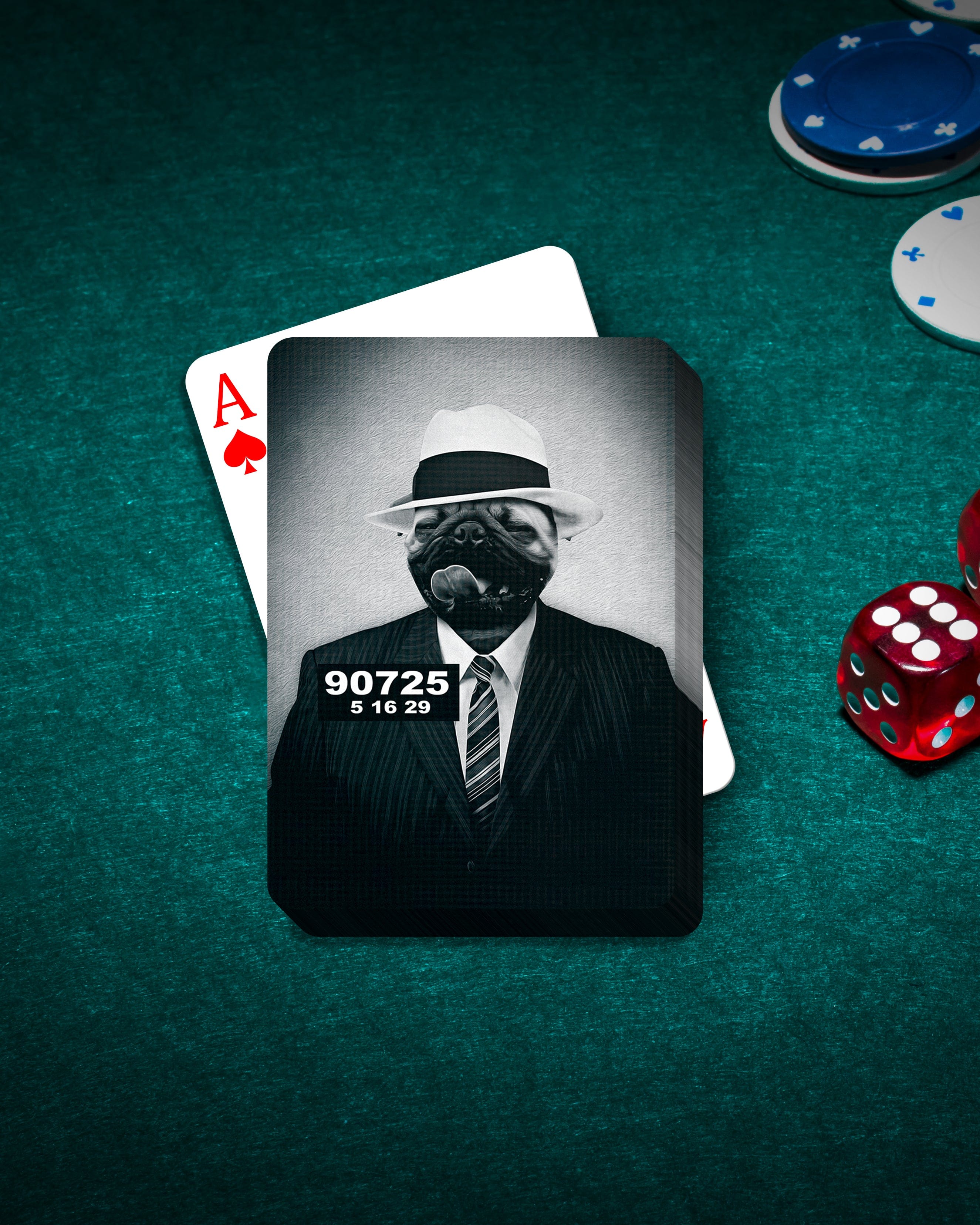 &#39;Al CaBone&#39; Personalized Pet Playing Cards