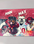 'Alabama Doggos' Personalized 2 Pet Canvas