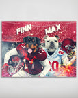 'Alabama Doggos' Personalized 2 Pet Poster