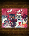 'Alabama Doggos' Personalized 2 Pet Poster