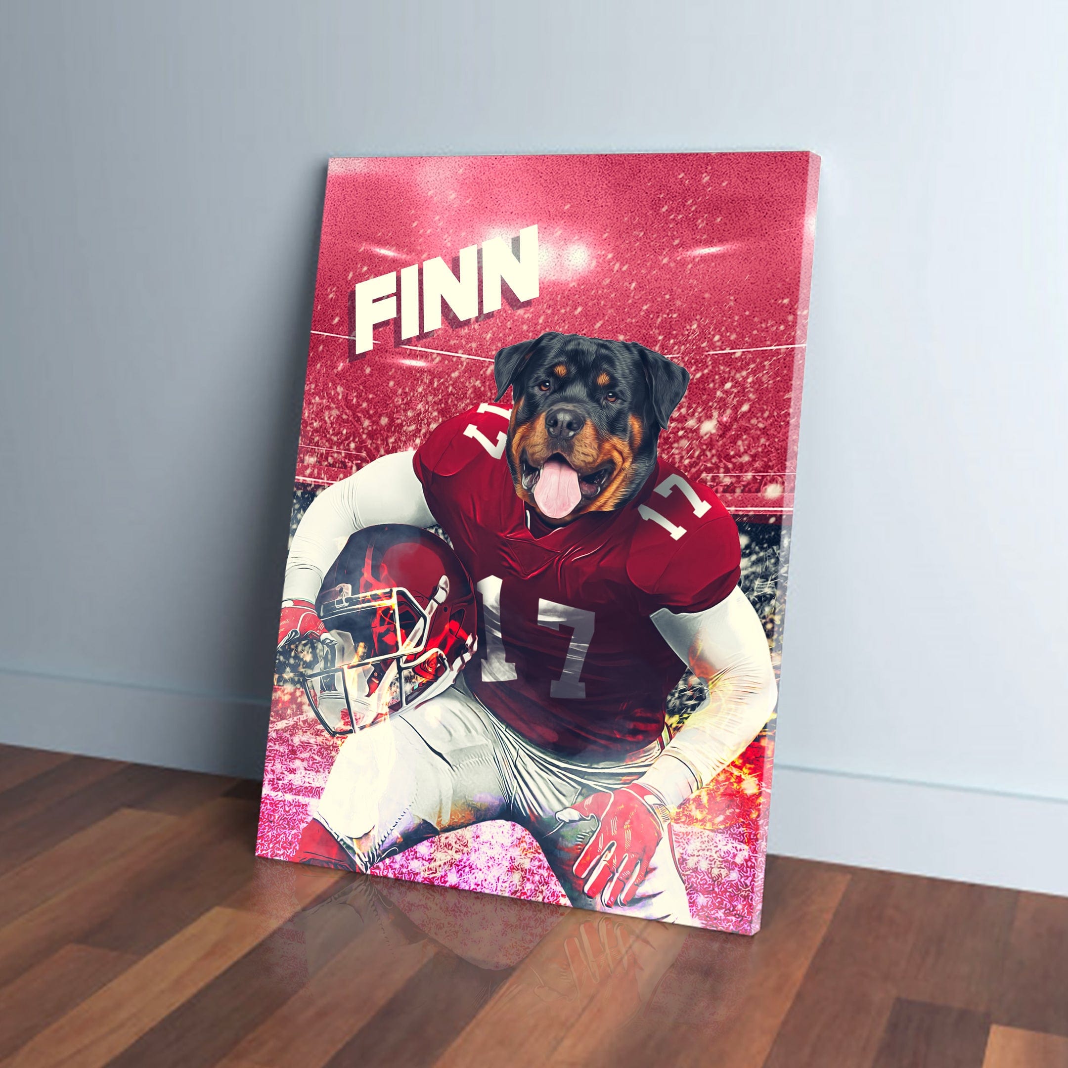 &#39;Alabama Doggos&#39; Personalized Pet Canvas