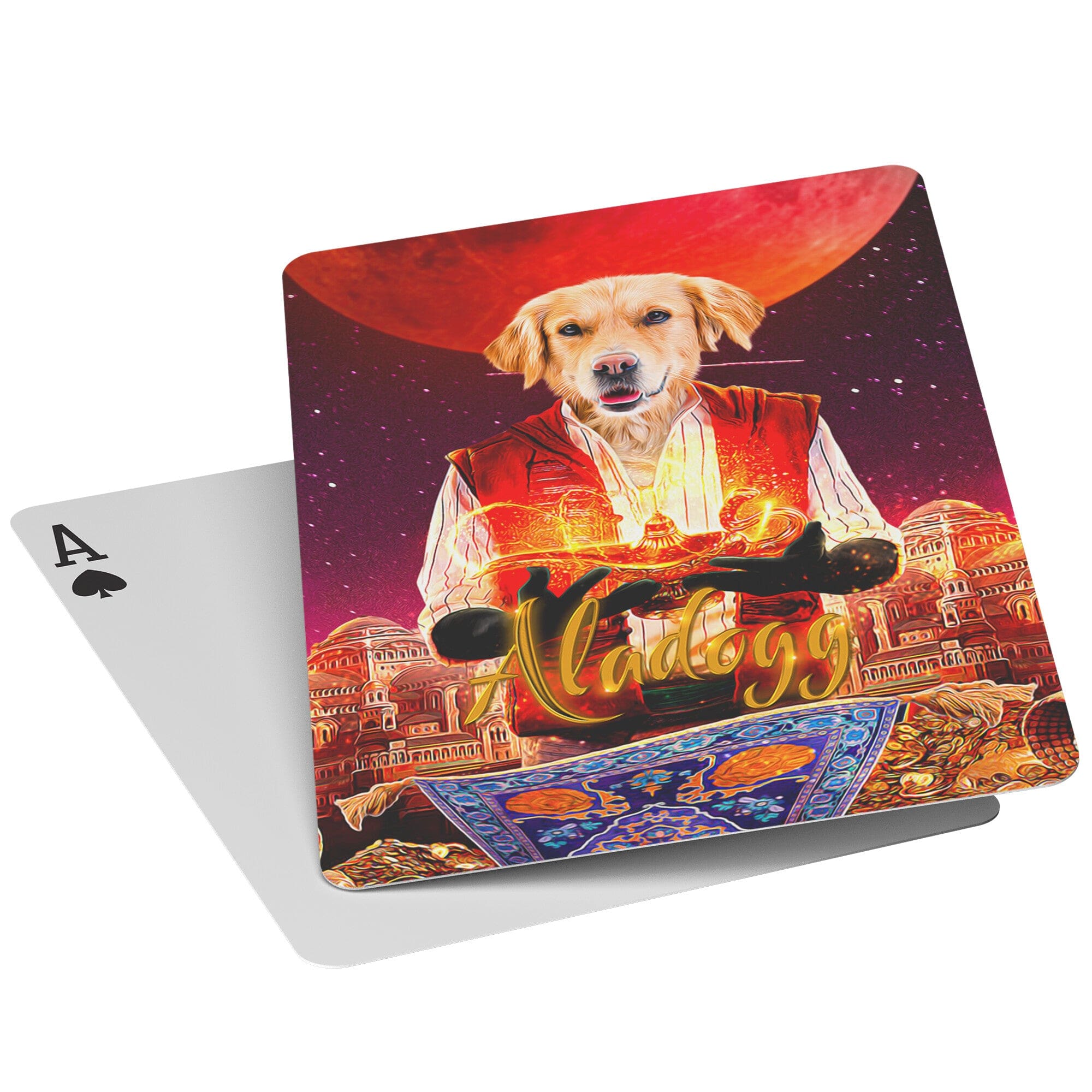 &#39;Aladogg&#39; Personalized Pet Playing Cards