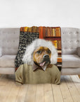 'Albert Pawstein' Personalized Pet Blanket