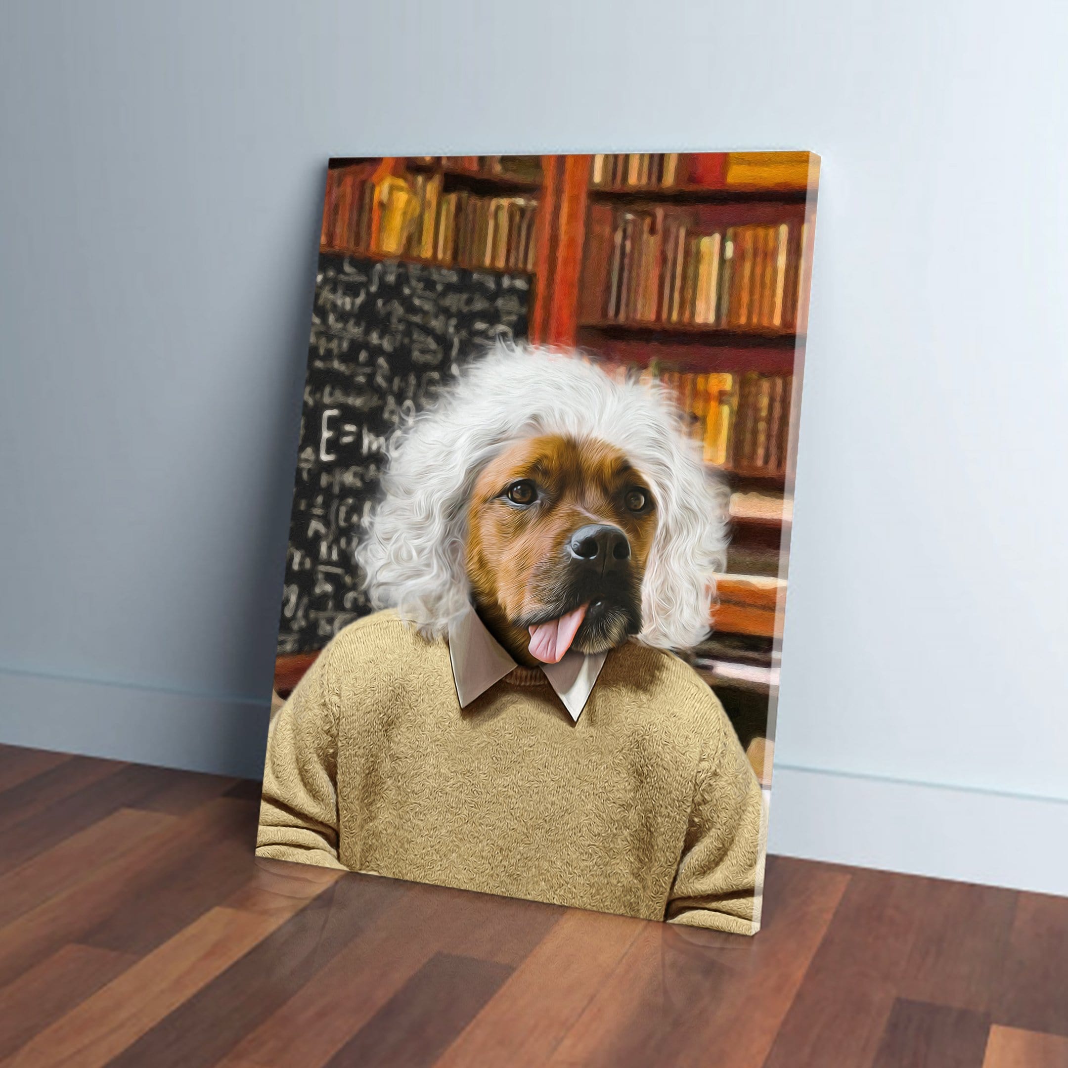 &#39;Albert Pawstein&#39; Personalized Pet Canvas