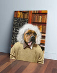 'Albert Pawstein' Personalized Pet Canvas