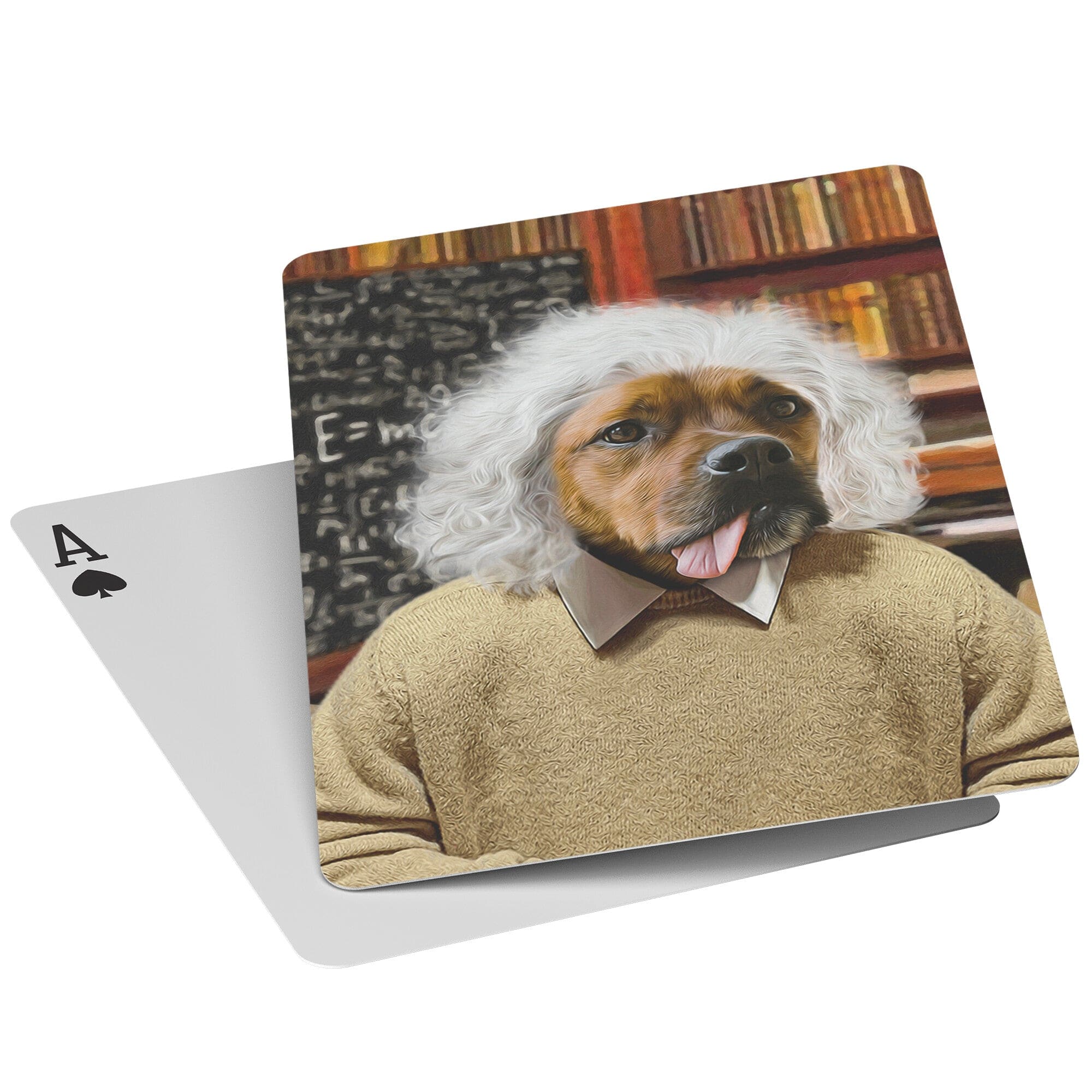 &#39;Albert Pawstein&#39; Personalized Pet Playing Cards