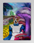 'Alice in Doggoland' Personalized Pet Blanket