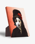 Lienzo personalizado para mascotas 'Amy Doghouse'