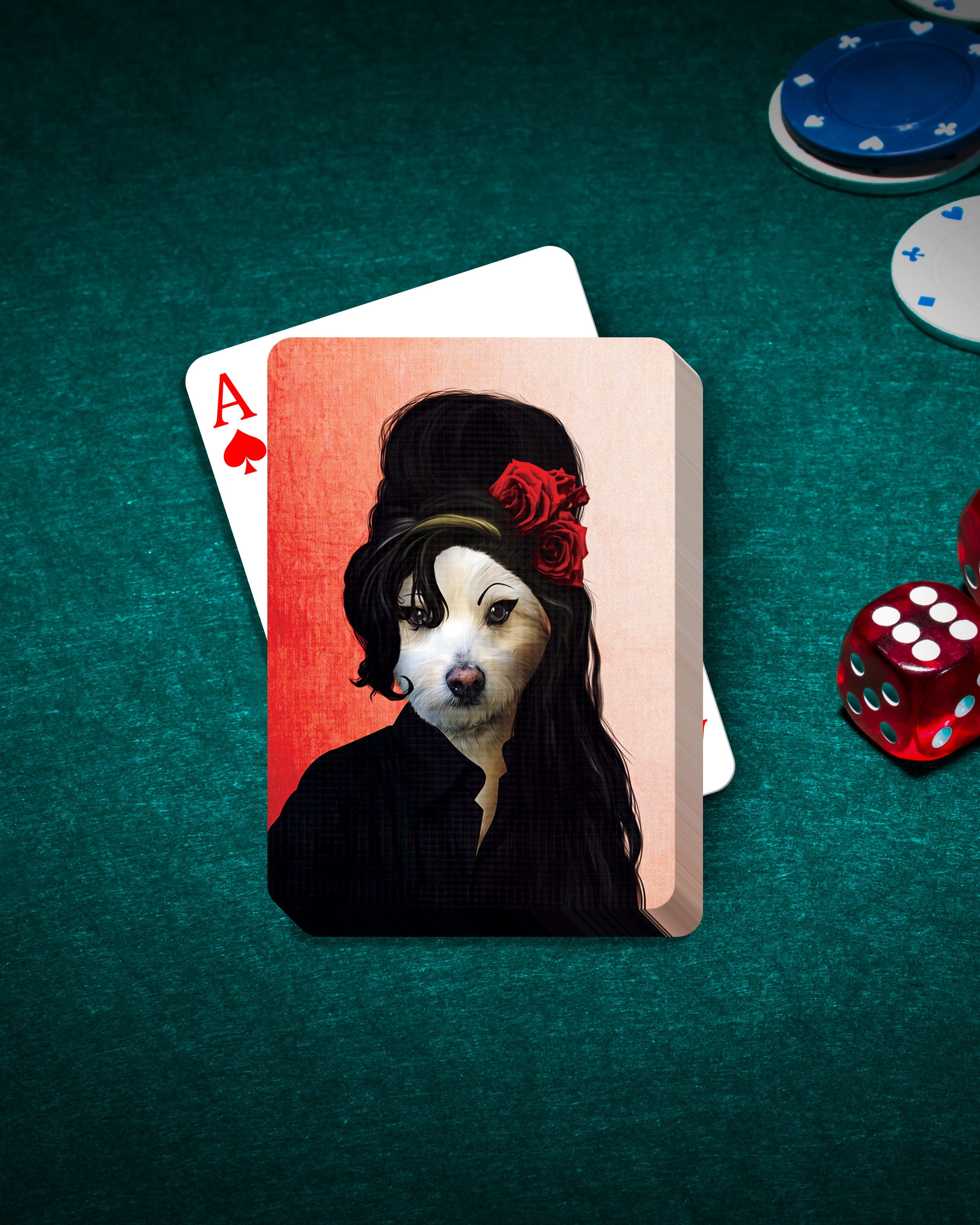 &#39;Amy Doghouse&#39; Personalized Pet Playing Cards