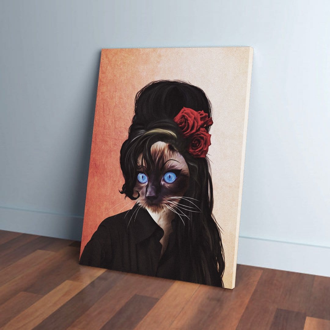 &#39;Amy Cathouse&#39; Personalized Pet Canvas