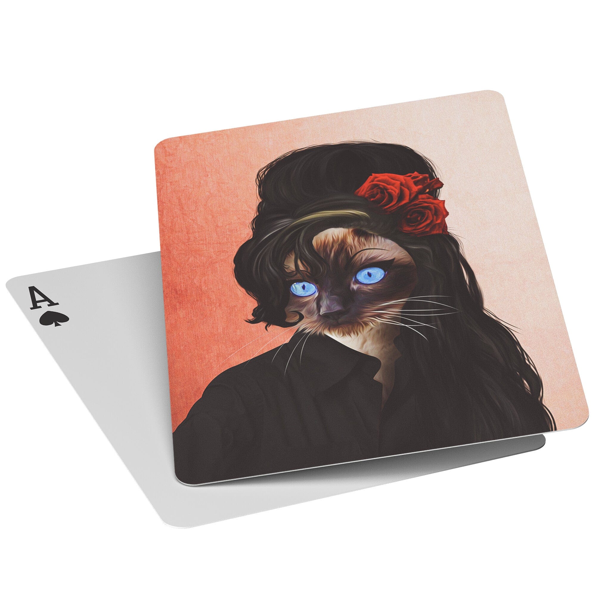 &#39;Amy Cathouse&#39; Personalized Pet Playing Cards