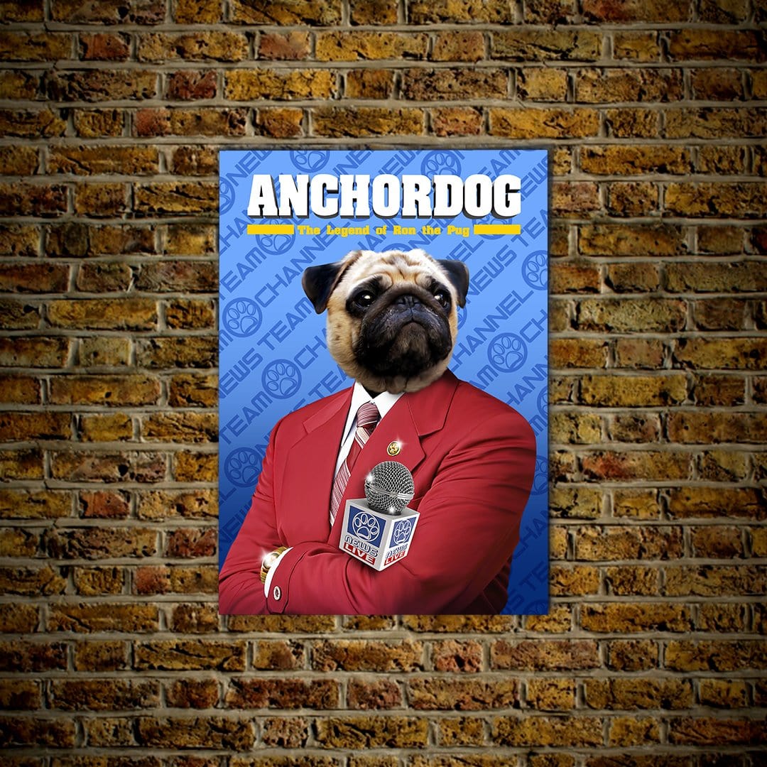 Póster Mascota personalizada &#39;Anchordog&#39;